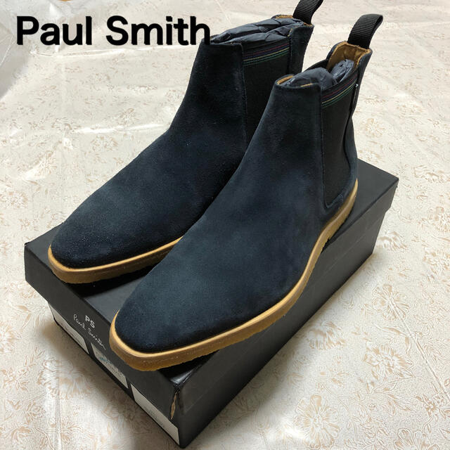 Paul Smith(ポールスミス)のPaul Smith スエード ネイビー　サイドゴアブーツ メンズの靴/シューズ(ブーツ)の商品写真