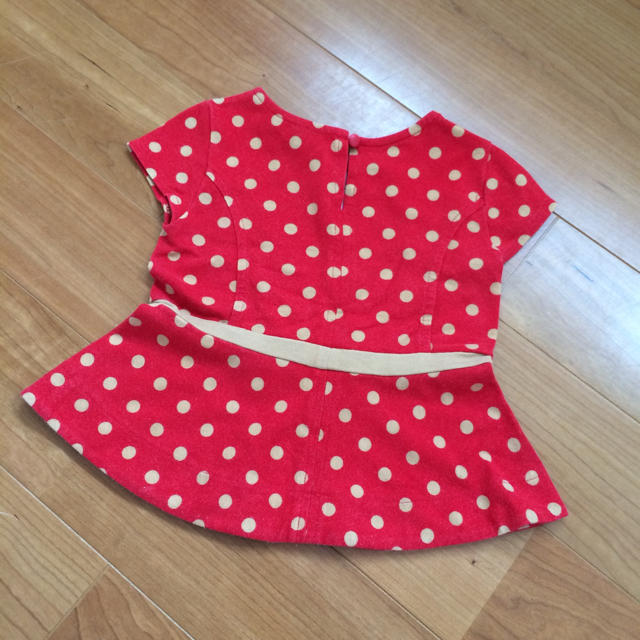 babyGAP(ベビーギャップ)のgapbaby 90 ドット ペプラム キッズ/ベビー/マタニティのキッズ服女の子用(90cm~)(Tシャツ/カットソー)の商品写真