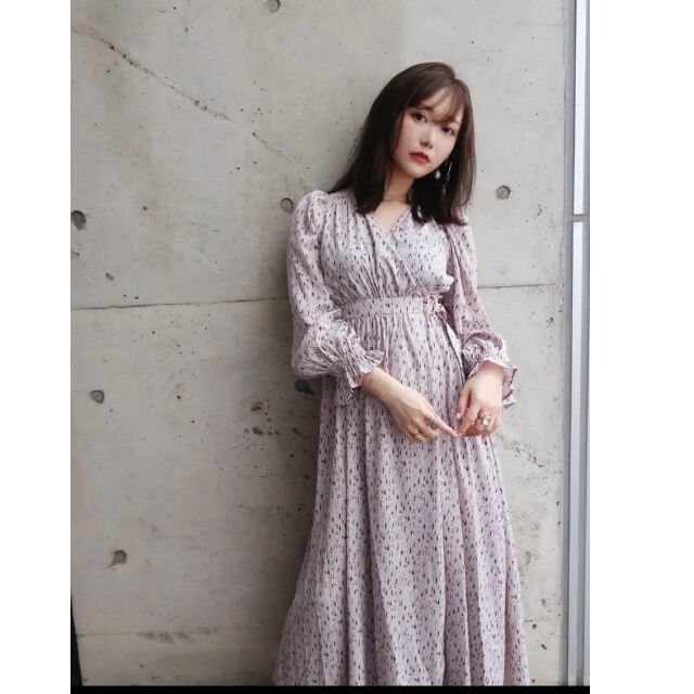 Crayme,(クレイミー)のLeopard Wrap Dress　クレイミー　crayme レディースのワンピース(ロングワンピース/マキシワンピース)の商品写真