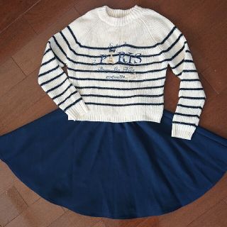 ポンポネット(pom ponette)のキッズワンピース、セーターset(ワンピース)