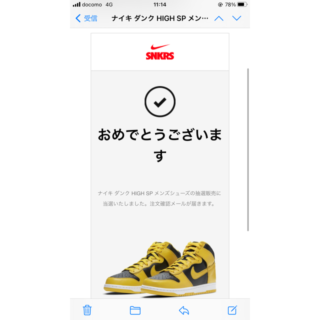 NIKE(ナイキ)のオムカメ様専用　NIKE ダンク　HIGH メンズの靴/シューズ(スニーカー)の商品写真