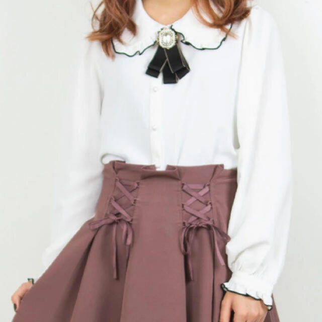ROJITA(ロジータ)のROJITA 配色フリルブラウス レディースのトップス(シャツ/ブラウス(長袖/七分))の商品写真