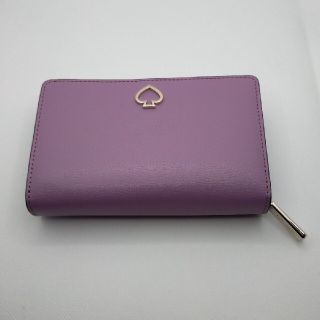 ケイトスペードニューヨーク(kate spade new york)の【新品未使用】ケイトスペード 二つ折り財布 紫(財布)