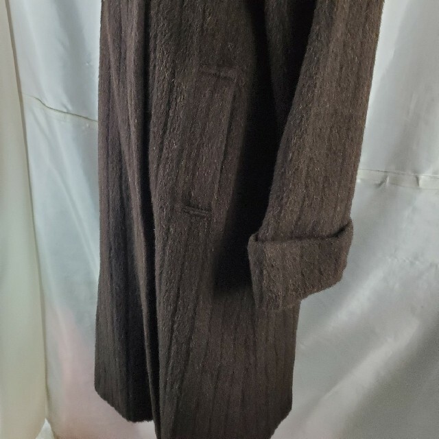 486★ANNE KLEIN II★素材が凄い!アルパカ他チェスターコートB83 1