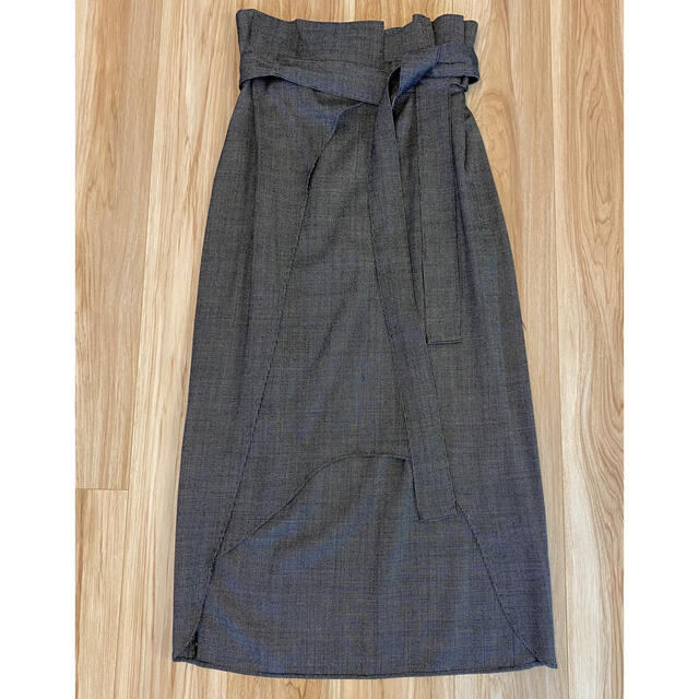 emmi atelier(エミアトリエ)のemmi ラップスカート　サイズ0 美品 レディースのスカート(ひざ丈スカート)の商品写真