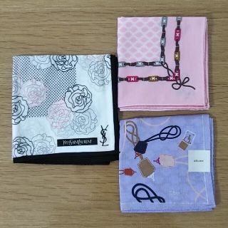 セリーヌ(CELINE)のハンカチ3枚  イブサンローラン CELINE(ハンカチ)