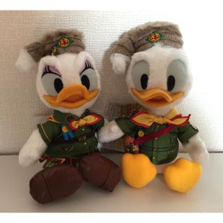 ディズニー(Disney)の★美品★ディズニーランド★ウッドチャック★ドナルド★デイジー★ぬいぐるみバッジ(ぬいぐるみ)