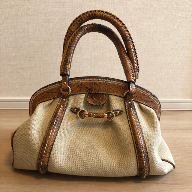 ディオール DIOR ボストンバッグ パイソン 売れ筋がひ贈り物! 7840円