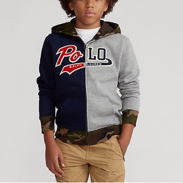 Ralph Lauren(ラルフローレン)のラルフローレン　パーカー　トレーナー　130　キッズ　迷彩 キッズ/ベビー/マタニティのキッズ服男の子用(90cm~)(その他)の商品写真