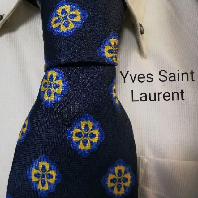 Saint Laurent(サンローラン)の極美品★Yves Saint Laurent★イヴサンローラン★花柄高級ネクタイ メンズのファッション小物(ネクタイ)の商品写真