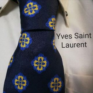 サンローラン(Saint Laurent)の極美品★Yves Saint Laurent★イヴサンローラン★花柄高級ネクタイ(ネクタイ)