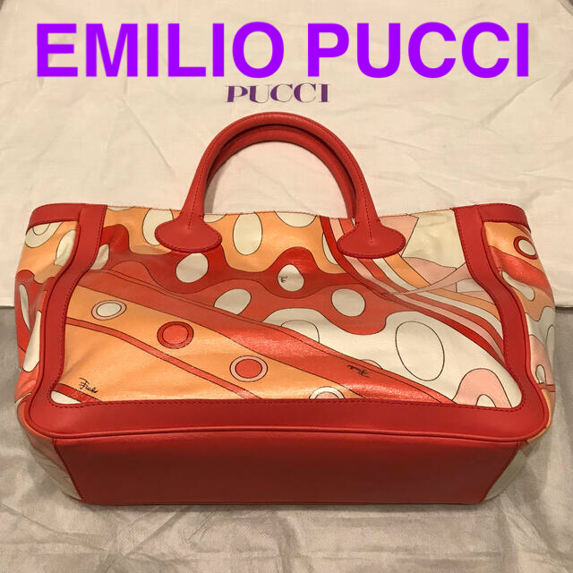 【美品】EMILIO PUCCI エミリオプッチ トートバッグ ハンドバッグ