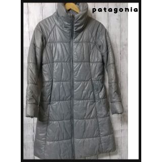 パタゴニア(patagonia)のpatagonia リディア パーカー コート ロング ダウン 灰  S 中綿(ダウンコート)