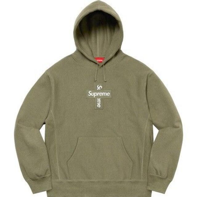 Lサイズ Supreme Cross Box Logo Hoodedトップス