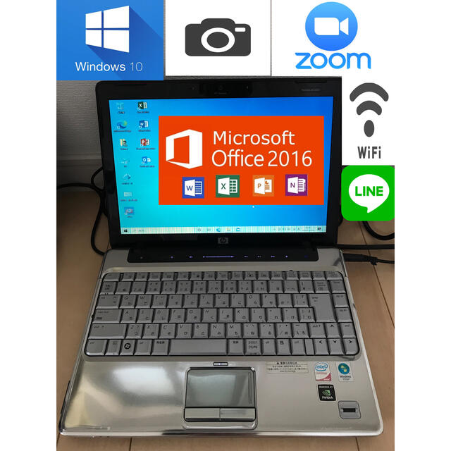 HP ノートPC Windows10 Ms-Office2016 カメラ