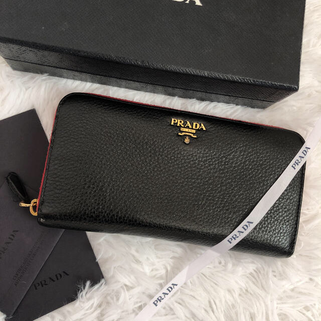 PRADA(プラダ)の限定価格 PRADA プラダ 長財布 ラウンドファスナー レディースのファッション小物(財布)の商品写真