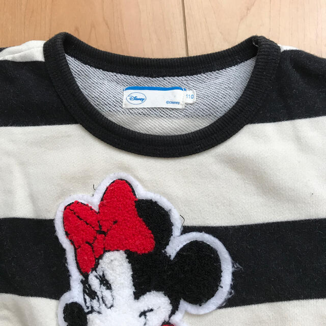 Disney(ディズニー)のミニー　ボーダートレーナー　110㎝ キッズ/ベビー/マタニティのキッズ服女の子用(90cm~)(Tシャツ/カットソー)の商品写真