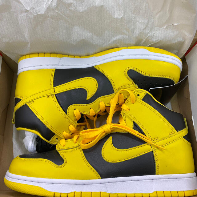 靴/シューズ27cm NIKE DUNK HIGH “Varsity Maize