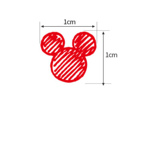 Disney(ディズニー)の輸入生地　新品ミッキー シルエット　綿100 110×50 ハンドメイドの素材/材料(生地/糸)の商品写真