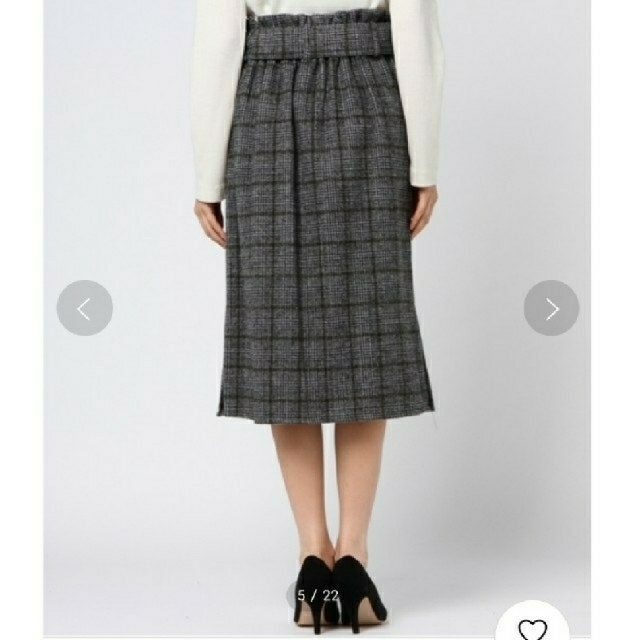 rps 共地ベルト付きチェックタイトスカート レディースのスカート(ロングスカート)の商品写真