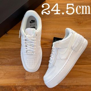 ナイキ(NIKE)の【新品】 24.5㎝ NIKE エアフォース1 シャドウ ホワイト(スニーカー)