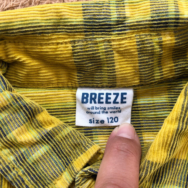 BREEZE(ブリーズ)のBREEZE 男の子 コーデュロイ シャツ 120 チェックシャツ  キッズ/ベビー/マタニティのキッズ服男の子用(90cm~)(ブラウス)の商品写真