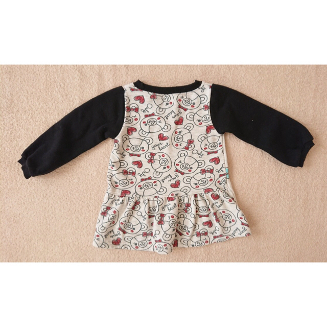 裏起毛 トレーナー 90 95 2枚セット キッズ/ベビー/マタニティのキッズ服女の子用(90cm~)(Tシャツ/カットソー)の商品写真