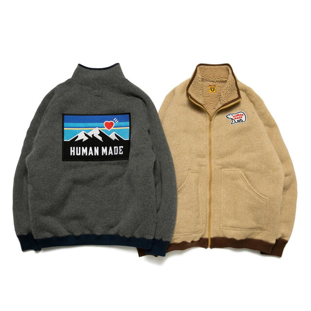 HUMAN MADE フリースコレクション グレーL