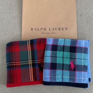 ポロラルフローレン(POLO RALPH LAUREN)のラルフローレン　タオルハンカチ　2枚(ハンカチ)