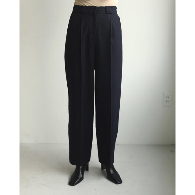 TODAYFUL(トゥデイフル)の新品♢TODAYFUL Tuck Wool Trousers♢ネイビー レディースのパンツ(その他)の商品写真