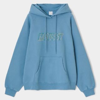 マウジー(moussy)の新品ライトブルー※早い者勝ちノーコメント即決しましょう❗️ご決断お急ぎください…(パーカー)