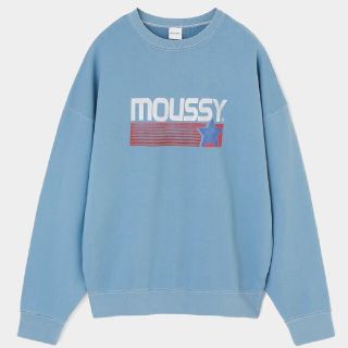 マウジー(moussy)の新品ライトブルー※早い者勝ちノーコメント即決しましょう❗️ご決断お急ぎください…(トレーナー/スウェット)