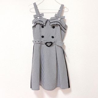 リズリサ プリーツトレンチ チェック ジャンスカ - ひざ丈ワンピース リズリサ プリーツトレンチ チェック ジャンスカ - ひざ丈ワンピース