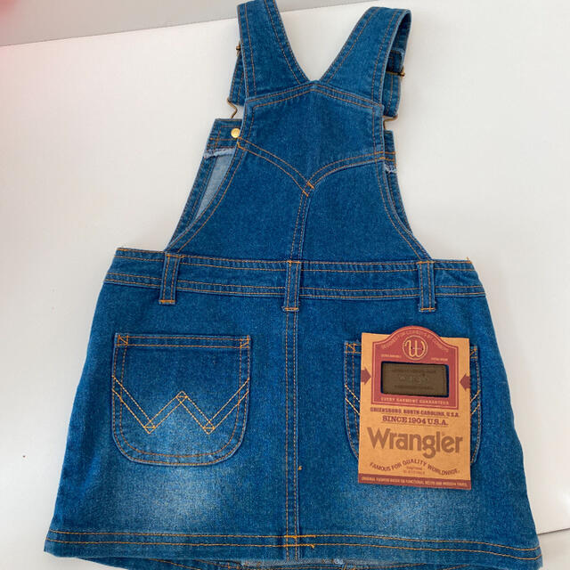 Wrangler デニム ジャンパースカート サロペット  95 キッズ/ベビー/マタニティのキッズ服女の子用(90cm~)(スカート)の商品写真
