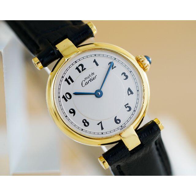 玄関先迄納品 Cartier 美品 カルティエ マスト ヴァンドーム アラビア SM Cartier 腕時計