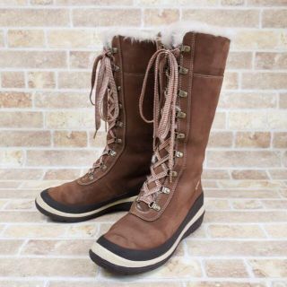 ティンバーランド(Timberland)のティンバーランド ☆ ボア スエードレザー ロングブーツ 6.5 ブラウン(ブーツ)