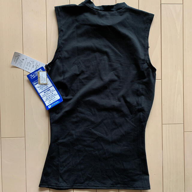 TIGORA(ティゴラ)のノースリーブインナー　メンズS ブラック　TIGORA メンズのトップス(Tシャツ/カットソー(半袖/袖なし))の商品写真
