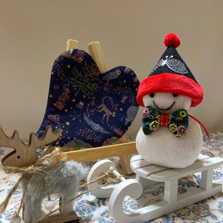 ミナペルホネン(mina perhonen)のミナペルホネン リバティ ハンドメイド スノーマン リバティクリスマス(ぬいぐるみ)