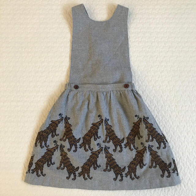 ミナペルホネン キッズ ワンピース wolf&flower 110サイズキッズ服女の子用(90cm~)