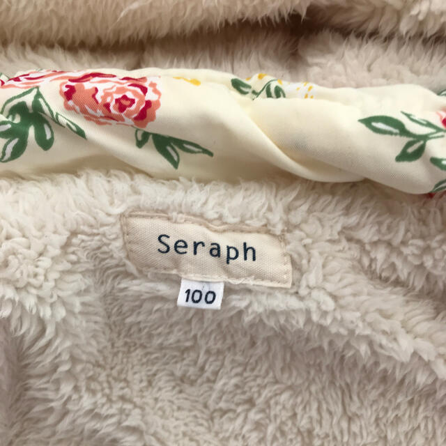 Seraph(セラフ)のお花　アウター　ジャケット　フード取外し可能 キッズ/ベビー/マタニティのキッズ服女の子用(90cm~)(ジャケット/上着)の商品写真