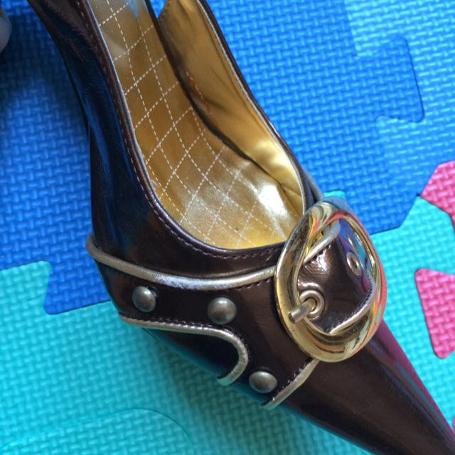 ゴールド パンプス レディースの靴/シューズ(ハイヒール/パンプス)の商品写真