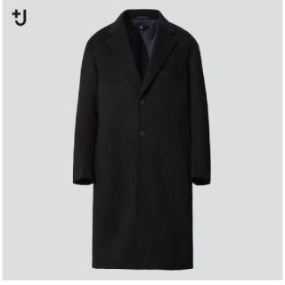 ジルサンダー(Jil Sander)の【値下げ】UNIQLO+J カシミヤブレンドオーバーサイズチェスターコート L(チェスターコート)