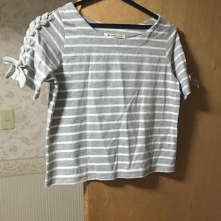 マジェスティックレゴン(MAJESTIC LEGON)のリボン付きボーダーTシャツ♡(Tシャツ(半袖/袖なし))