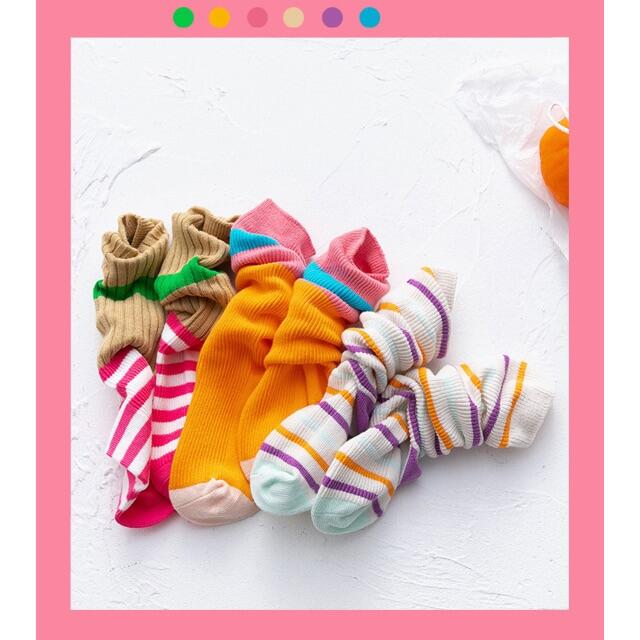 派手かわ おしゃれ カラフルボーダーハイソックス 靴下 キッズソックス 子ども用の通販 By インポート商品販売中 お気軽にどうぞ ラクマ