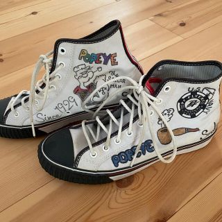 ピーエフフライヤーズ(PF-FLYERS)のPF・FLYERS  スニーカー ハンドペイント ポパイ ビンテージ(スニーカー)