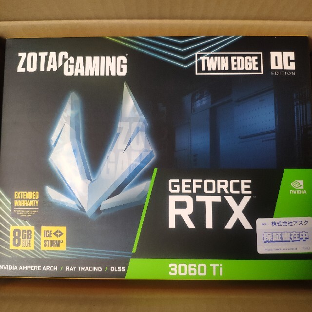 【売り切り御免！】 ZOTAC RTX 3060 Ti Twin Edge OC PCパーツ