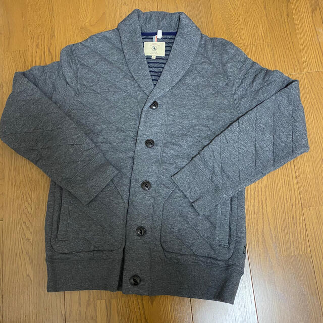 AIGLE(エーグル)のエーグル　AIGLE キルティングショールカラーカットソージャケット　グレーM メンズのジャケット/アウター(その他)の商品写真