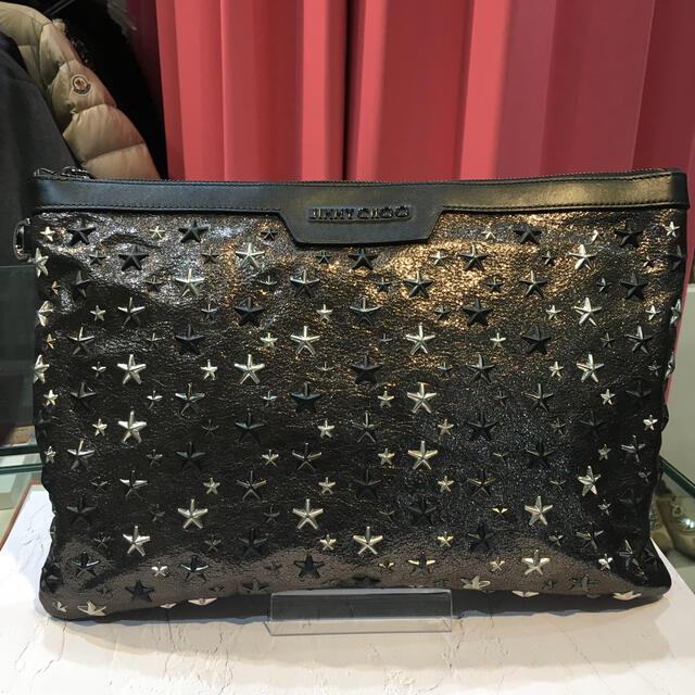 SALE☆ジミーチュウ スタースタッズ メンズ クラッチバッグ DEREK 最新