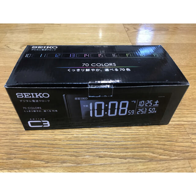 セイコー(SEIKO) DL209K(黒塗装) 電波目覚まし時計 - 置き時計