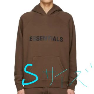 FEAR OF GOD - essentials パーカー ブラウン Sサイズの通販｜ラクマ